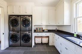 Maybe you would like to learn more about one of these? Cottage Laundry Room With Stacked Washers And Dryers Cottage Laundry Room