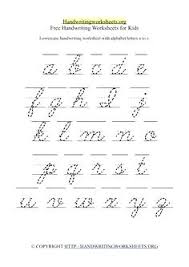 Free Cursive Printable Worksheets Cursive Alphabet