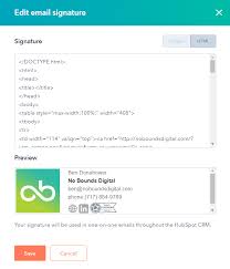 hubspot email signature