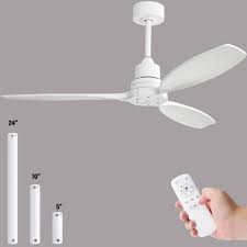 white ceiling fan with remote control