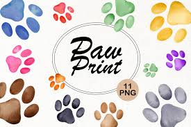 dog paw print png cat paw print clip