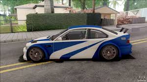 bmw m3 gtr nfs most wanted for gta san