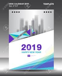 Cover Desk Calendar 2019 Design Template Flyer Template Ads