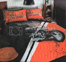 Harley Davidson Motorbike Double Quilt