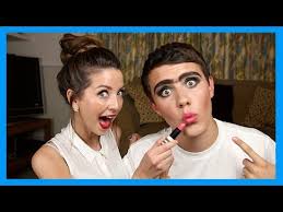 zoella does my make up you