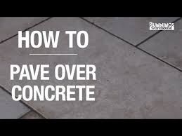 how to pave over concrete the simple