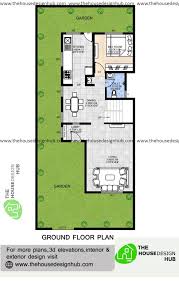 1 Bhk House Plan Drawing In 750 Sq Ft