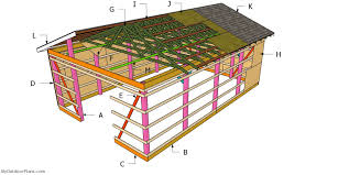 20x30 gable pole barn roof plans