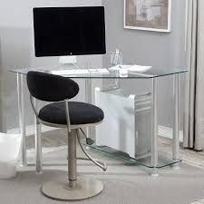 Rta Clear Glass Corner Computer Desk