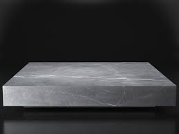 Marble Plinth Square Coffee Table 3d