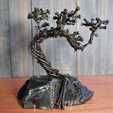 nail bonsai sculpture by justin