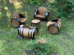 Armchairs Made Of Oak Winebarrel