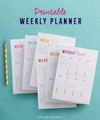 Weekly Planner Printable With Daily Top 3 Priorities And Todos Etsy