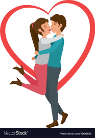 romantic couple royalty free vector image