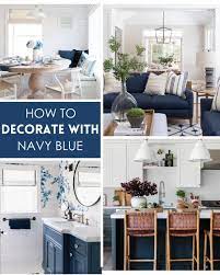 how to decorate with navy blue