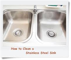clean a stainless steel kitchen sink