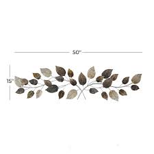 Long Textured Leaf Wall Decor