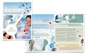 Medical Research Brochure Design Idea Graphic