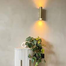 Modern Wall Lamp Brass 2 Light Jeana