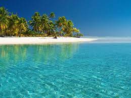 Tropical White Beach With Crystal Clear ...
