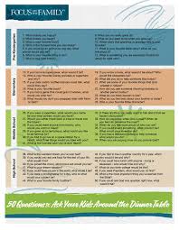 50 questions to ask your kids at the
