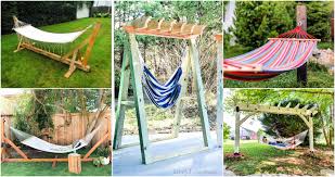 25 homemade diy hammock stand plans and
