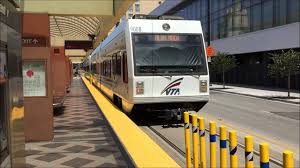 Valley Transportation Authority Hd 60fps Vta Light Rail Trains Convention Center Station 7 23 15