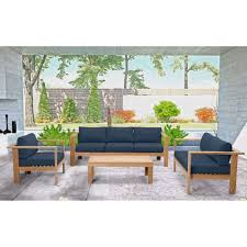 Full Teak Patio Sofa And Sectional Sets