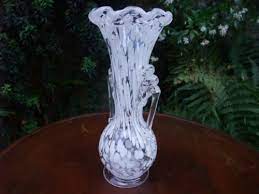 Clear Carnival Glass Vase