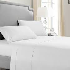 Queen Poly Cotton Bed Sheets Bed