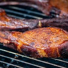 smoked tomahawk pork chops simple