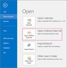 open and close outlook data files pst