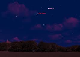 See Venus And The Moon Shine Bright Tonight Space