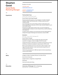 List any social media and marketing resume skills with keywords. 5 Social Media Manager Resume Examples For 2021