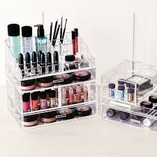 luxe large acrylic makeup organizer