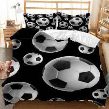 Kids Cartoon Soccer Bedding Set