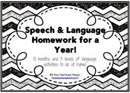 Speech Therapy Homework  Makeover   Tween Speech Therapy Students  weekly online homework