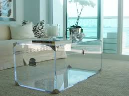 lucite trunk coffee table by serge de