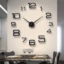 Hf 3d Diy Wall Clock Reloj Pared Large