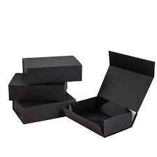 black collapsible box package whole