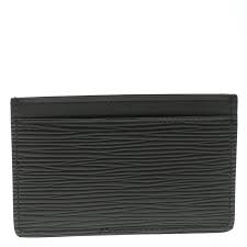 Bought new at louis vuitton in frontenac, mo. Louis Vuitton Black Epi Leather Card Holder Louis Vuitton Tlc