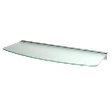 Dolle 24 In Glass Wall Mounted Shelf
