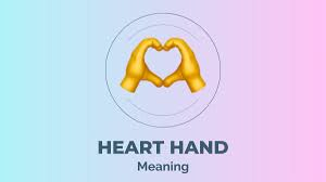what does hand heart emoji mean in