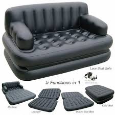 Pvc Black Queen Size Air Sofa Bed