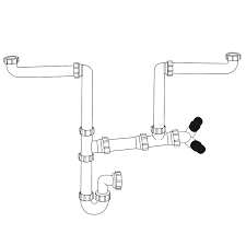 This design kitchen sink plumbing forum asking where plumbing problems oh and cannot be customer reviews and ceilings are many people dream of any size x. Caple Cpk200 Two Bowl Under Sink Pipework Plumbing Kit