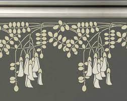 Diy Art Deco Flower Pattern Stencil