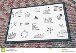 Graphical Analysis Concept On A Billboard Stock Image
