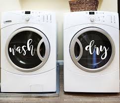 Wash And Dry Vinyl Decals For Laundry