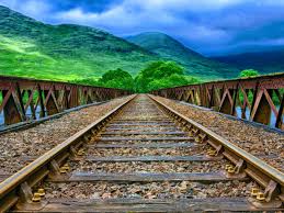 scottish railway track rail bridge