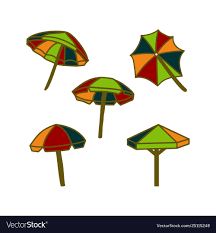 Umbrella Beach Design Template